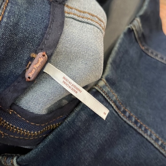 Free people denim stretchy mini skirt - Picture 4 of 4